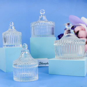 Vendita calda classic carousel vasi vaso di <span class=keywords><strong>vetro</strong></span> trasparente giostra formato differente decorativi <span class=keywords><strong>vintage</strong></span> di candela di <span class=keywords><strong>vetro</strong></span> vasi - Product Image 3
