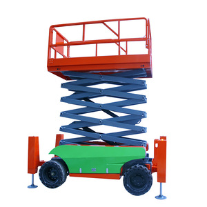 รถยกแบบกรรไกรไฟฟ้าไฮดรอลิกเคลื่อนที่ได้เอง รองรับ 2 คน ใช้งานกลางแจ้ง - Product Image 4