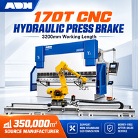 ADH 170T 3200mm CNC Hydraulische Abkantpresse mit Roboterarm für Blechbearbeitung