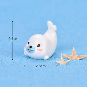 Animal marin Micro <span class=keywords><strong>paysage</strong></span> ornements aquarium accessoires d'aquarium dessin animé mignon sceau licorne bonsaï décoration - Product Image 6