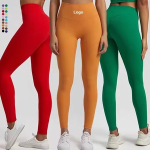 Leggings da donna vita alta e morbida a asciugatura rapida con scricciolenza nascosta da donna a vita alta per allenamento Yoga - Product Image 5
