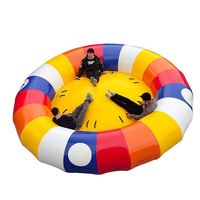 Lovekids Bateau Gonflable Tiraillable UFO Volant et Rotatif 10FT en PVC pour 6 Personnes, Idéal pour Lacs, Rivières et Activités Aquatiques Extérieures