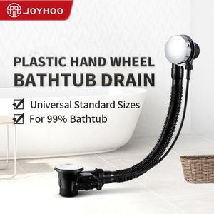 Vente chaude <span class=keywords><strong>Noir</strong></span> En Plastique Moderne Pop-up <span class=keywords><strong>Baignoire</strong></span> Égouttoir Main Roue <span class=keywords><strong>Baignoire</strong></span> <span class=keywords><strong>Kit</strong></span> De Vidange Avec Tube Flexible - Product Image 2