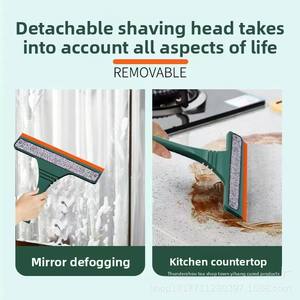 Commercio all'ingrosso manico in plastica retrattile doppio lato asta di vetro raschietto per finestre strumento di pulizia e tergicristallo - Product Image 4