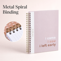 Carnet de notes à spirale imprimé transfrontalier, 80 feuilles, option cadeau, vente en gros Chine