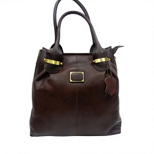 Hot Selling 100% Water Resistant Durable Lightweight Genuine Leather Ladies Casual <b>Tote</b> Hand Bag Zipper Waist Shoulder Strap - Product Image 4