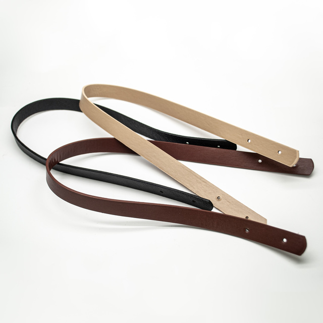 Bag Belt Lady Shoulder Bag 2pcs Replacement PU Leather Handle for DIY Handbag
