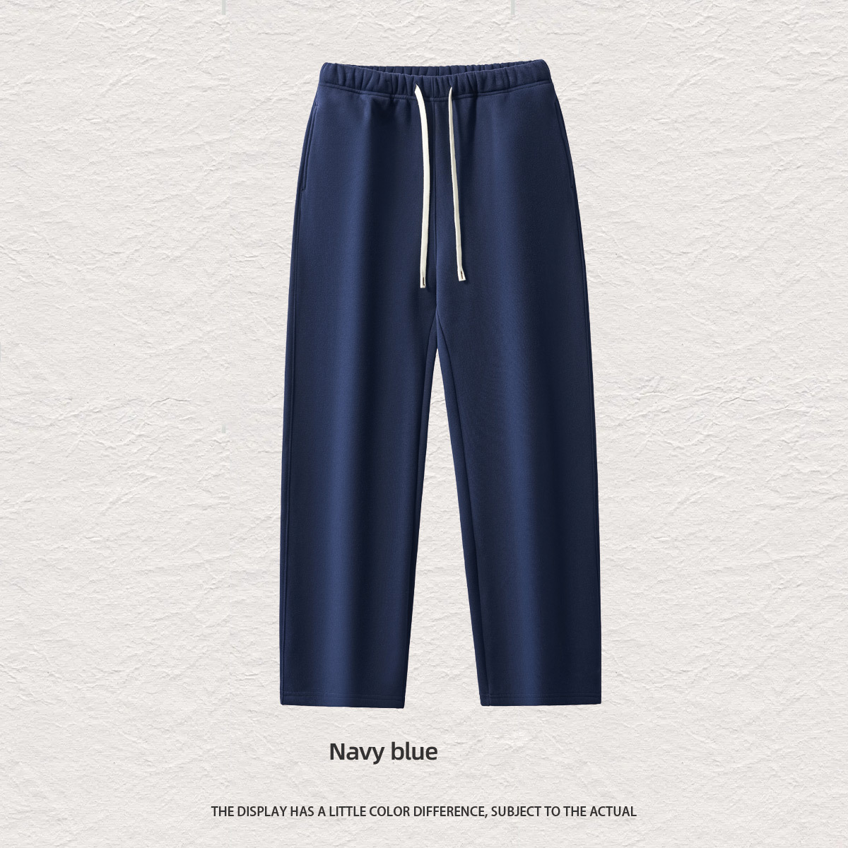 Pantalones rectos azul marino