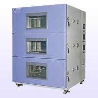 Horno de Alta Temperatura de Tres Capas con Tres Cámaras Independientes, Ahorro de Energía, para Envejecimiento Industrial de Equipos, con Ruedas Móviles, 1 Año de Garantía