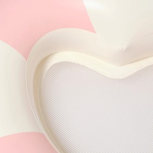 Bouée de natation gonflable OEM, rose à rayures, avec fond en maille, en PVC sans phtalates, jouet aquatique, transat pour adulte, personnalisable - Product Image 6