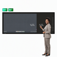Pizarra Digital Inteligente Todo en Uno EIBOARD de 75 Pulgadas, Pantalla Táctil LED LCD 4K, para Conferencias, Enseñanza y Aulas, OEM