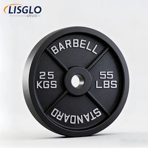Plaques d'entraînement <span class=keywords><strong>de</strong></span> force standard Lisglosports avec logo personnalisé, plaques <span class=keywords><strong>de</strong></span> musculation en fonte pour haltères, poids <span class=keywords><strong>de</strong></span> gym - Product Image 1