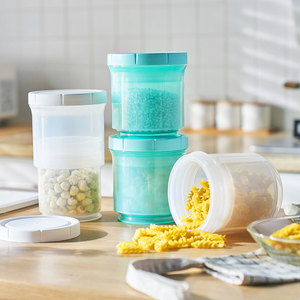 Recipiente Redondo Retráctil Personalizado para Almacenamiento de Alimentos al Vacío, Recipiente Hermético para Cocina, Recipiente para Almacenamiento a Prueba de Humedad con Tapa - Product Image 4