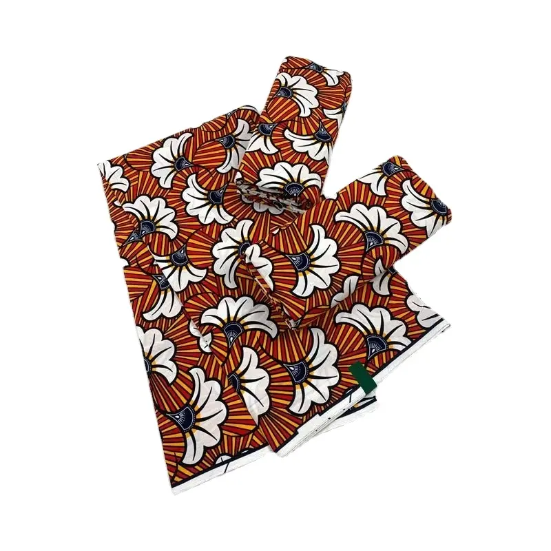 100% algodón Impresión de cera Africana precio al por mayor diseños clásicos tela de cera para ropa