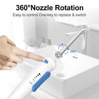 Hydropulseur électrique professionnel avec grand réservoir d'eau de 800 ml, irrigateur buccal, jet d'eau dentaire, fil dentaire, nettoyeur dentaire standard, cure-dents