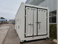 Günstiges Containerbüro: 20-Fuß-Doppel-Breites Mobiles Containerheim 20-Fuß-Fertigcontainer