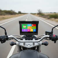 Navigateur GPS Android 6.0 étanche IP56 de 5 pouces avec CarPlay et logiciel de cartographie IGO pour motos, visionneuse de photos