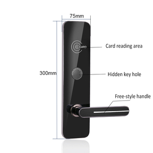 ईस्लॉक एएनएसआई मोर्टिज़ डेडबोल्ट आरएफआईडी होटल स्वाइप स्मार्ट चिप कार्ड दरवाज़ा ताले इलेक्ट्रॉनिक कुंजी के साथ 5 सितारा होटल के कमरे के लिए - Product Image 3