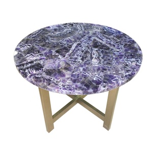 <span class=keywords><strong>Table</strong></span> <span class=keywords><strong>basse</strong></span> en marbre géode d'améthyste, <span class=keywords><strong>table</strong></span> centrale en marbre pour comptoir, mur et sol / dalle de marbre / plan de travail en granit - Product Image 4
