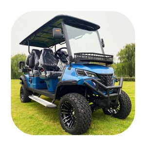 Voiturette de golf BETETEK de luxe à 4 places, entièrement électrique, avec sièges confortables et antichocs, pour parcours de golf et routes non publiques - Product Image 3