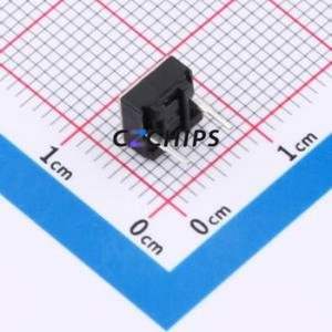 TSA06154-043B332BA Tactile Switch Through hole,6.1x6.1mm Switch Single Pole Single Throw Round Button 1.8N Through Hole - Product Image 2