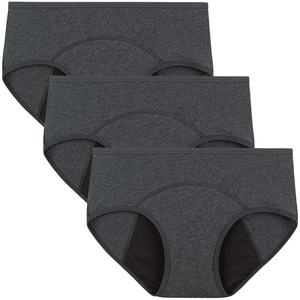Große drei schicht ige 10ml auslaufs ichere Absorption für Perioden höschen Low-Rise Strick unterwäsche Plain Dyed Menstrual <span class=keywords><strong>Pants</strong></span> - Product Image 2
