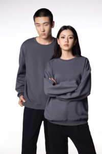 Sweat-shirt unisexe en coton tricoté à col rond, coupe classique, en molleton doux, personnalisable avec logo, décontracté et basique pour l'automne - Product Image 4