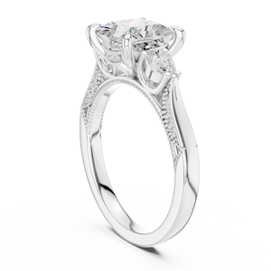 แหวนเพชรสร้างในห้องปฏิบัติการ ชุบทองคำขาว 14Kt 18Kt 22Kt ดีไซน์คลาสสิกสำหรับผู้หญิง เหมาะสำหรับงานแต่งงาน งานหมั้น ของขวัญเครื่องประดับชั้นดี - Product Image 3