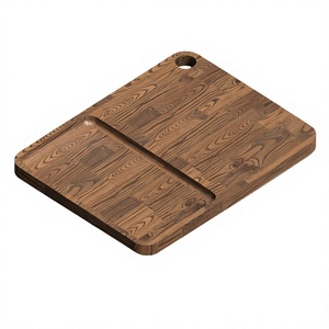 Tabla de Cortar de Madera de Teca Ecológica y Natural con Bandeja, Segura para Alimentos, Sin Pintura ni Barniz, Halal, Personalizable para Cocina - Product Image 2