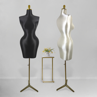 Mannequin femme grande taille sans jambes, style européen et américain, demi-corps, ajusté, pour présentation en magasin de vêtements