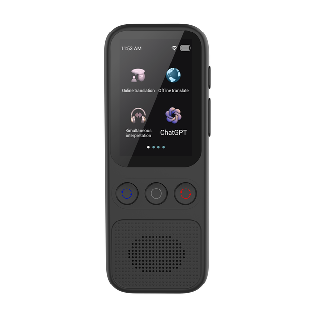 S80 Mini Handheld Voice Translation Device 138 Languages Speech Text Recording Online/Offline Portable Education Tourism