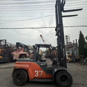 Chariot élévateur contrepoids d'occasion Heli FD80, capacité 8 tonnes, levée 4500 mm, moteur diesel japonais - Product Image 1