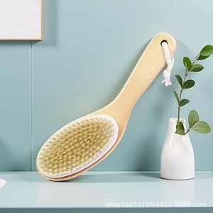 <span class=keywords><strong>Cepillo</strong></span> de baño de <span class=keywords><strong>cerdas</strong></span> de jabalí de estilo moderno, depurador corporal de mango largo para frotar la espalda, limpieza de piernas de pollo, exclusivo para madera de <span class=keywords><strong>Amazon</strong></span> - Product Image 6