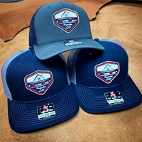 Casquette Trucker Richardson 112 Personnalisée Broderie Patch Cuir Maille Vierge Snapback Chapeau Baseball Papa Filet Simple Casquettes Sport