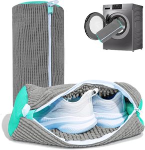 Sac de lavage pour chaussures en polyester Aofeite, réutilisable, lavable, pliable, 39x19cm, logo personnalisé pour usage domestique - Product Image 2