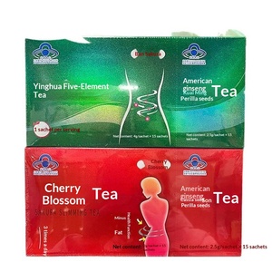 Chá de Ervas para Emagrecimento com Cinco Elementos de Flor de Cerejeira, Sementes de Cássia e Espinheiro, 30 Saquinhos, Chá Promocional para Perda de Peso - Product Image 5