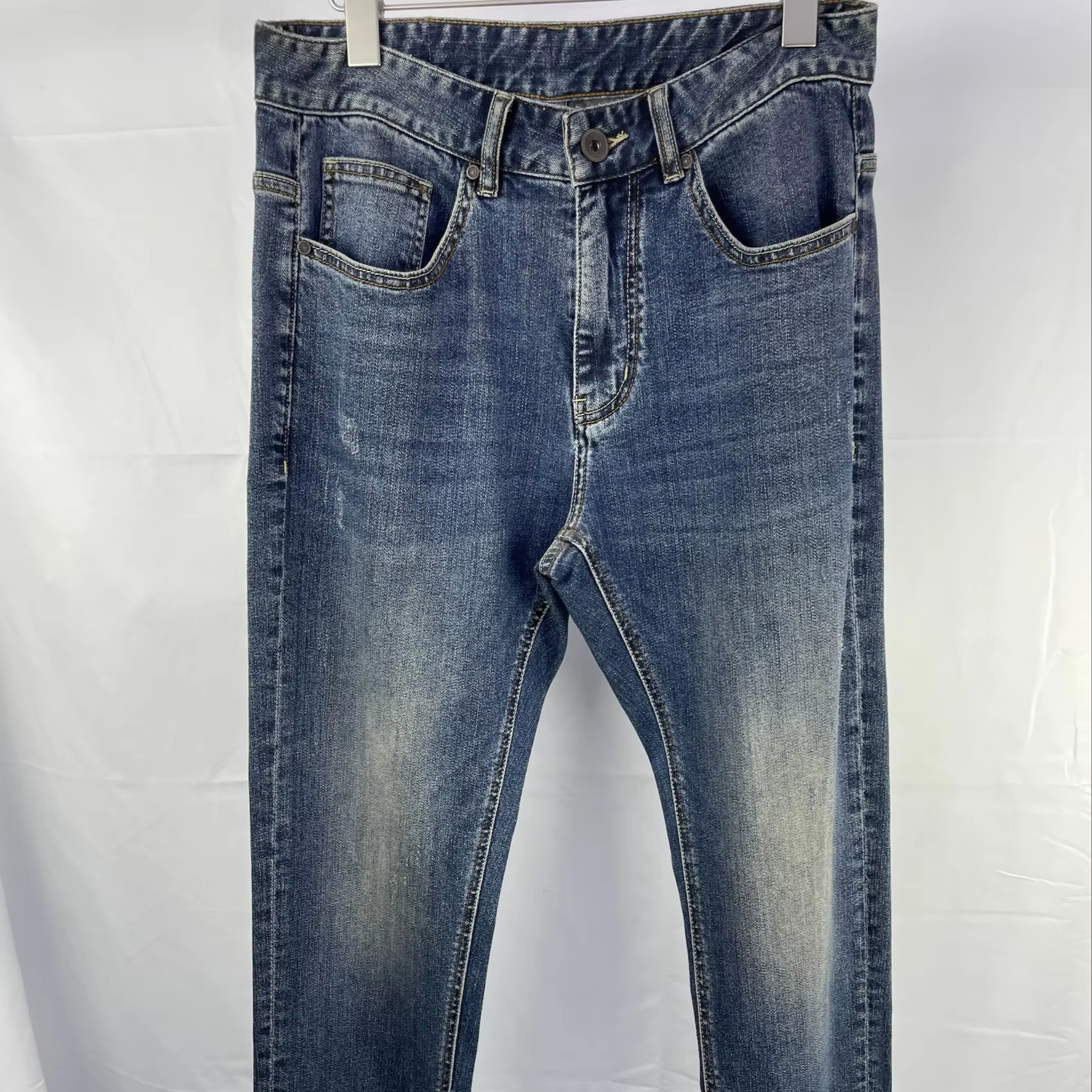 10 oz Denim Jeans - Size 10 Stretch Slim Fit Men's