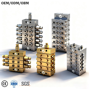 Nhà phân phối bôi trơn tập trung áp lực cao kiểm soát dòng chảy dầu mỡ bôi trơn tiến bộ chia Van đa tạp - Product Image 1