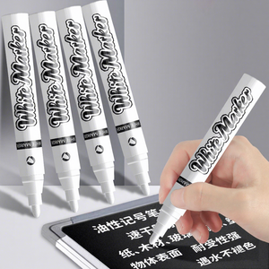 Nuovo Pennarello Permanente Ecologico di Colore <span class=keywords><strong>Bianco</strong></span> <span class=keywords><strong>per</strong></span> <span class=keywords><strong>Tessuti</strong></span>, Scrapbooking e Pittura Artistica - Product Image 5