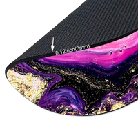 Tapis de souris rond en marbre personnalisé à prix avantageux avec impression par transfert