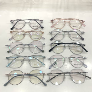 מלאי פינוי קידום מחיר זול אצטט משקפיים מסגרות משקפיים משקפיים מתכת מסגרות אופטיות לגברים לנשים גברים - Product Image 4