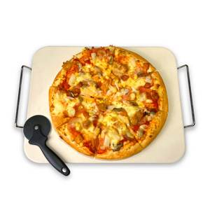 Migliori pietre <span class=keywords><strong>per</strong></span> <span class=keywords><strong>Pizza</strong></span> smaltate rotonde e quadrate durevoli <span class=keywords><strong>per</strong></span> barbecue e padella da forno grigliate e Set da forno nero - Product Image 5