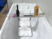 Oreiller de Bain en Maille 3D de Luxe en Gros, Style Moderne, Support Ergonomique pour la Tête et le Cou avec Base Antidérapante, Inspiré par le Spa pour Bébé Durable
