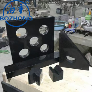 Penggaris kotak granit akurasi 0 kelas presisi tinggi alat ukur 400*400*50 untuk inspeksi mesin penggilingan - Product Image 3