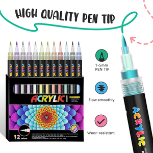 Set di Pennarelli Artistici Opachi Avanzati, Inchiostro Impermeabile Non Sbiadisce, per Studenti Professionisti, Graffiti, Illustrazioni, Lavori Non Cancellabili - Product Image 3