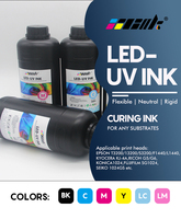 Stiker Kristal Label Glossy Berkualitas Tinggi 1000ML Tinta UV DTF untuk Kepala Cetak EPSON XP600 I3200 L180 DX5 DX7 TX800 RICOH G5 G6