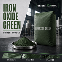 Pigment vert d'oxyde de fer professionnel pour béton décoratif, additif de couleur pour mastic silicone