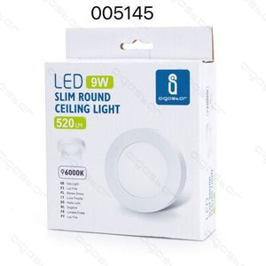 Plafoniera LED Sottile Rotonda 9W 520LM 6000K Bianco Freddo - Product Image 1