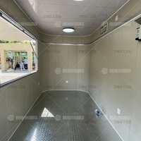 Kiosque de vente extérieur de style rétro de qualité commerciale pour les entreprises de restauration de rue dans les centres commerciaux