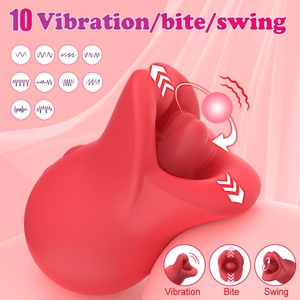 Mouth Bite Tongue Licking Tide Spray Chest Massage Nipple Teasing Vulva ABS+silicone Red/Pink Orgasm Artifact Sex Goods - Product Image 3